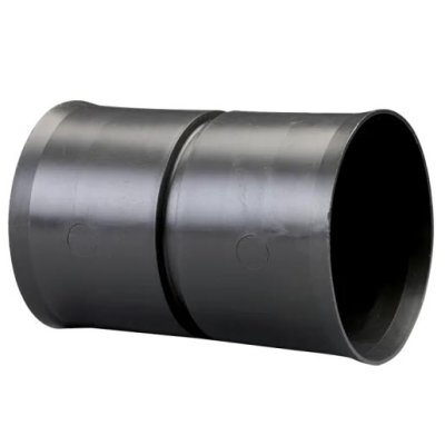 Twin Wall Standard Coupling 63mm - Black
