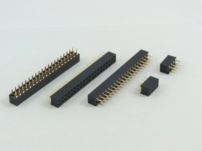 4 position PCB Socket 2.54mm Pitch Through Hole Dual Row Vertical