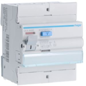 Hager 40A 4P 6kA 100mA Type A RCD CEA440E