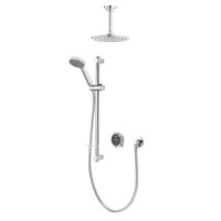 Aqualisa Quartz Touch Smart Divert with Concealed Shower with Adjustable and Fix Ceiling Heads - HP QZST.A1.BV.DVFC.23