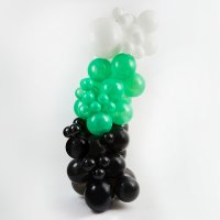 Green, Black & White Balloon Arch Kit - Pack of 64