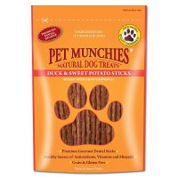 Pet Munchies Duck and Sweet Potato Dental Stick Dog Treat 8x90gm