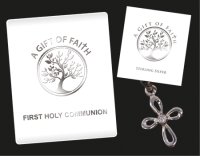 Communion Sterling Silver Cross Necklet   (C69162)