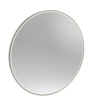 ALDERBURY 1000MM ILLUMINATED CIRCULAR MIRROR BRUSHED NICKEL