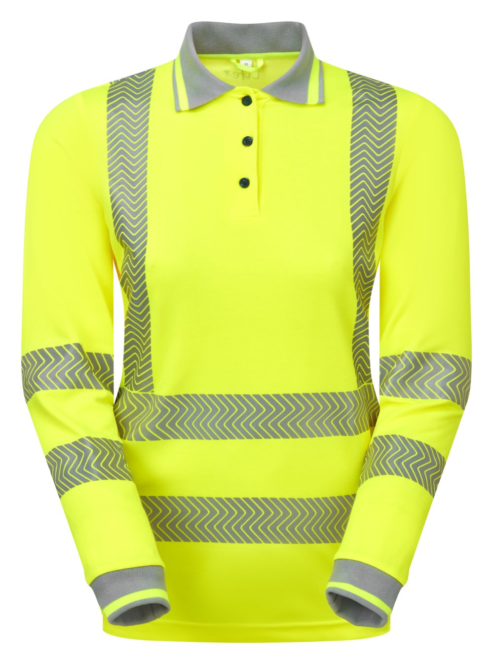PULSAR&reg; LIFE Women's Hi-Vis Long Sleeve Yellow Polo Shirt