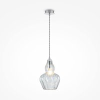 EUSTOMA TRANSPARENT PENDANT, NICKEL