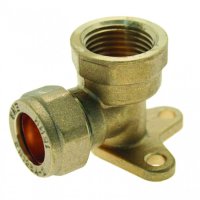 22mm x 3/4" Compression Backplate Elbow 318552