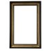 Vega Bevelled Mirror 69x90cm Black Gold
