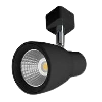 TROY 10W LED track spot, IP20, Black, 3000K