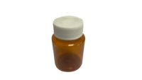 25ml PET AMBER TABLET VIAL SCREW CAP BOXED (250)