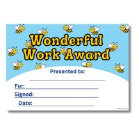 R&R A5 Reward Certificates - Wonderfull Work (24)