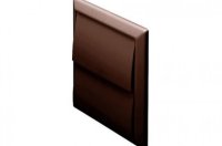 100mm CIRCULAR/RECTANGULAR DUCT 44910B EXTERNAL VENT SELF COLOUR BROWN
