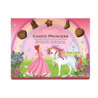 Excelcium solid milk chocolate Princess pieces in carton - 22x100g