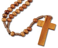Loose Corded Rosary/Olive Wood   (L/62538)