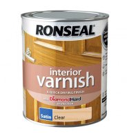 Ronseal Interior Varnish - Clear - Satin - 750ml