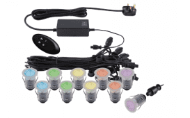 DECK LIGHT KIT 10pcs rgb C/O 25mm