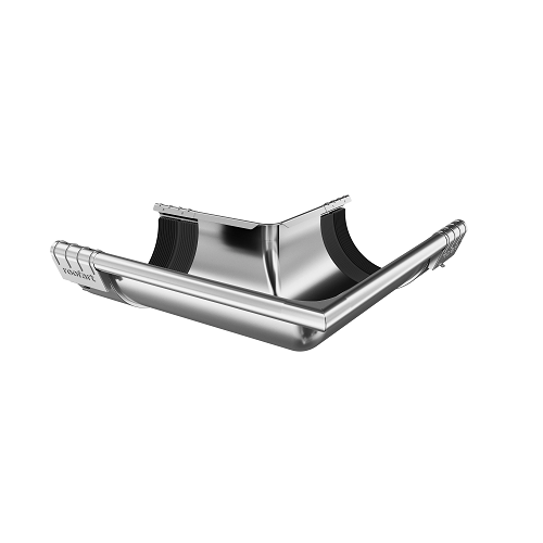 Buy 125mm, 90° Ext Gutter Corner With Joints Plain Galvanised
