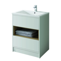 LUCCA 600 MATT GREY FLOOR STANDING UNIT ONLY