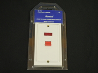 45 Amp 2 Gang Cooker Switch c/w Neon