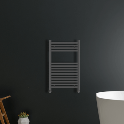 Vaporo Alta Straight 22mm Heated Towel Rail  800 x 600mm - Anthracite
