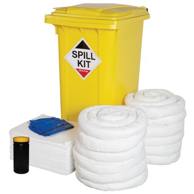 Oil & Fuel - Containment & Absorption Kit, Wheeled, 240ltrs