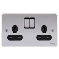Schendier Ultimate Low Profile 2 Gang 13 Amp Socket