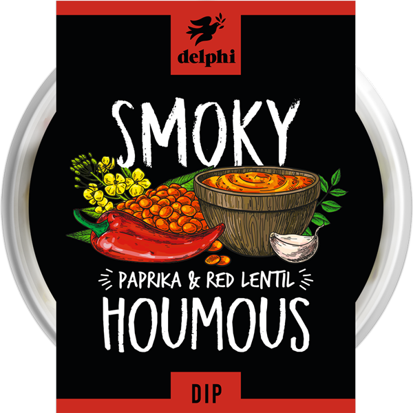 Delphi Dips Paprika & Lentil Houmous 170g cnfoods