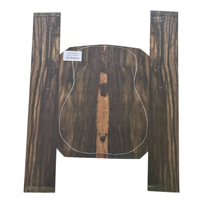 Guitar Back & Sides Cameroon Ebony - Jumbo - Selection 04