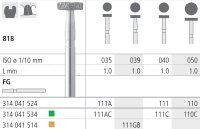 Intensiv SA Standard Diamond Wheel Depth Marker Bur - 6pk Size 035 - DMI Ireland's Leading Dental Supplier - Next Day Delivery
