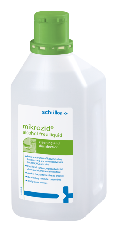 Schulke Mikrozid Alcohol Free Liquid 1L - DMI Ireland's Leading Dental Supplier - Next Day Delivery