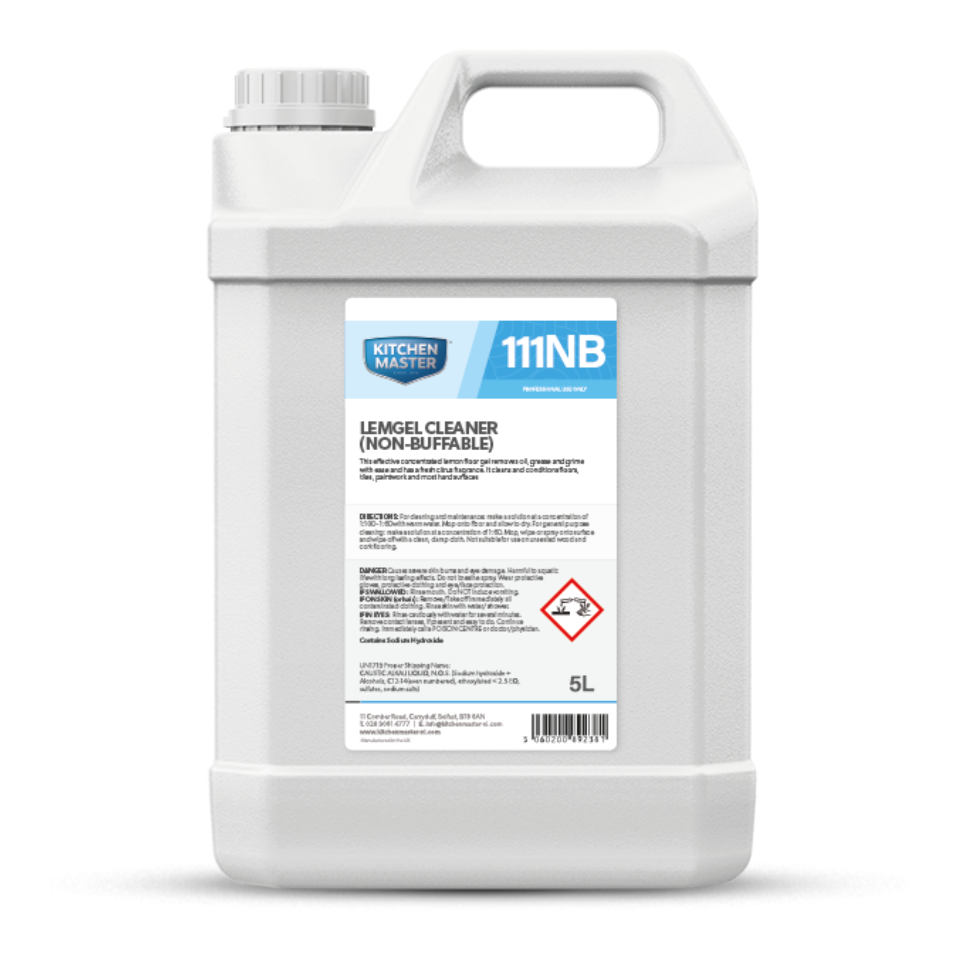 Kitchenmaster Lemgel Floor Cleaner, Non Buffable, 5L
