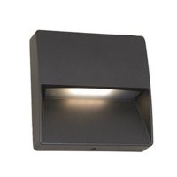 ANSELL 10W Galia Square Surface 4000K Wall Light Graphite