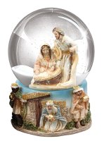 Resin Nativity/Waterball/Holy Family 4 inch   (89279)