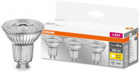 Osram LED GU10 Downlight Bulb 4.3W 350Lumen Pack of 3 (Equiv 50W)