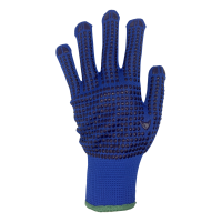 Bodytech Seamless Polyester Knitted Gloves with Dots, Navy