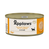 Applaws Cat Can - Chicken & Cheese in Broth 156g x 24