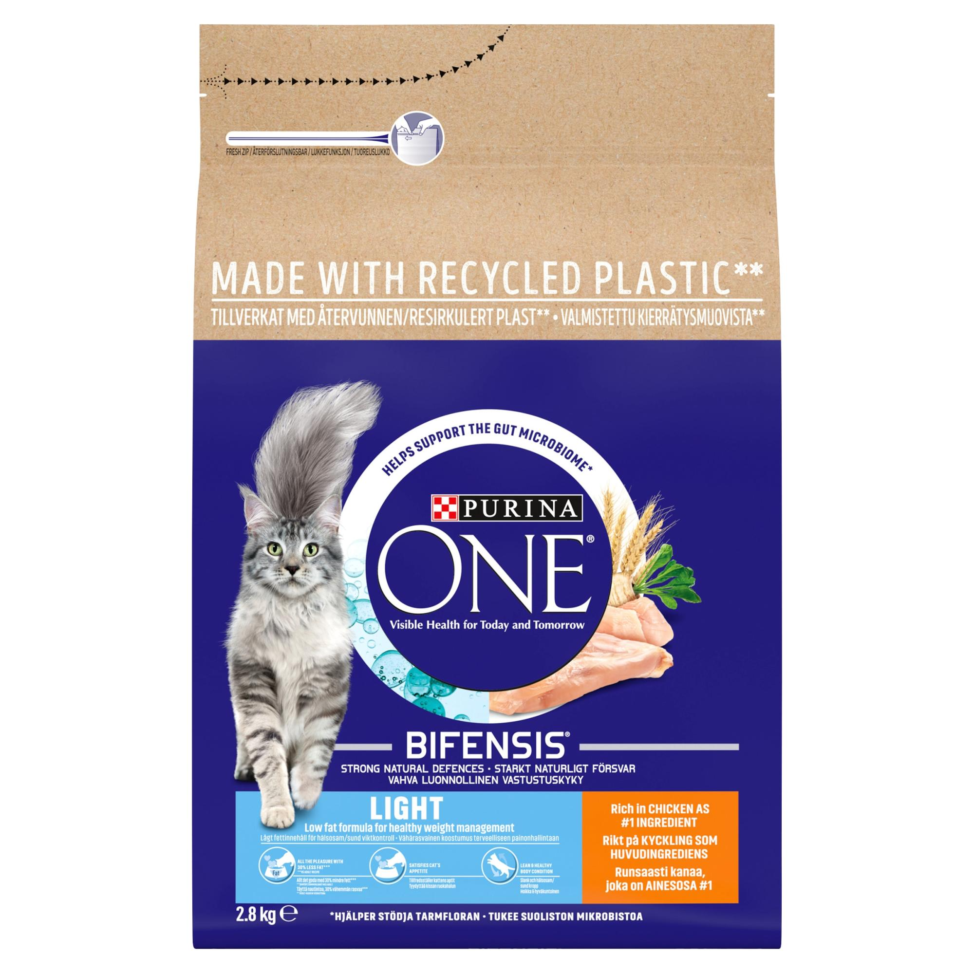 Purina One Cat Adult Light Dry Food 2.8kg 