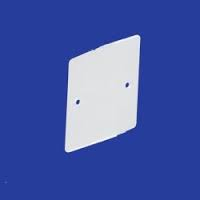 SQR BLANK PLATE 1 GANG PVC