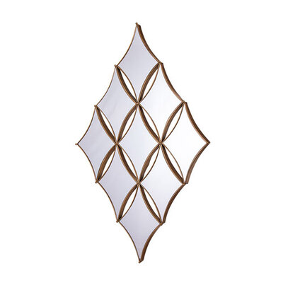 Tara Penzance Diamond 9 Mirror - Gold