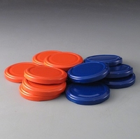 63mm Blue & Red Caps
