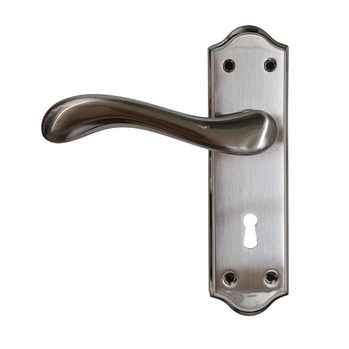 Lansdowne S-SN-Lansdowne Lever Handle Solid Satin Nickel