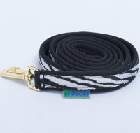 Dublin Padded Lead Rein Zebra/Bl