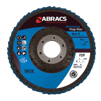 Abracs Zirconium Flap Discs, 180mm x 22mm x 080g, 25/Pack