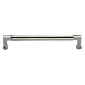 C0312 203-PNF - Heritage Brass Cabinet Pull Bauhaus Design 203mm CTC Polished Nickel Finish