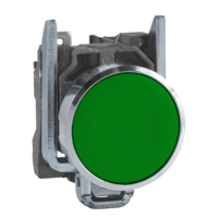 Telemecanique XB4BA31 Green Flush Pushbutton 1NO Contact
