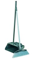 Professional Lobby Dustpan and Brush - Black 90x30x13cm