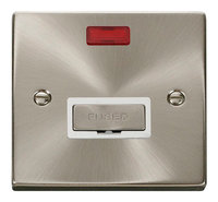 Deco Satin Chrome 13A Fused Spur Neon