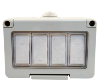 Waterproof 10a 4 gang 2 way switch IP55