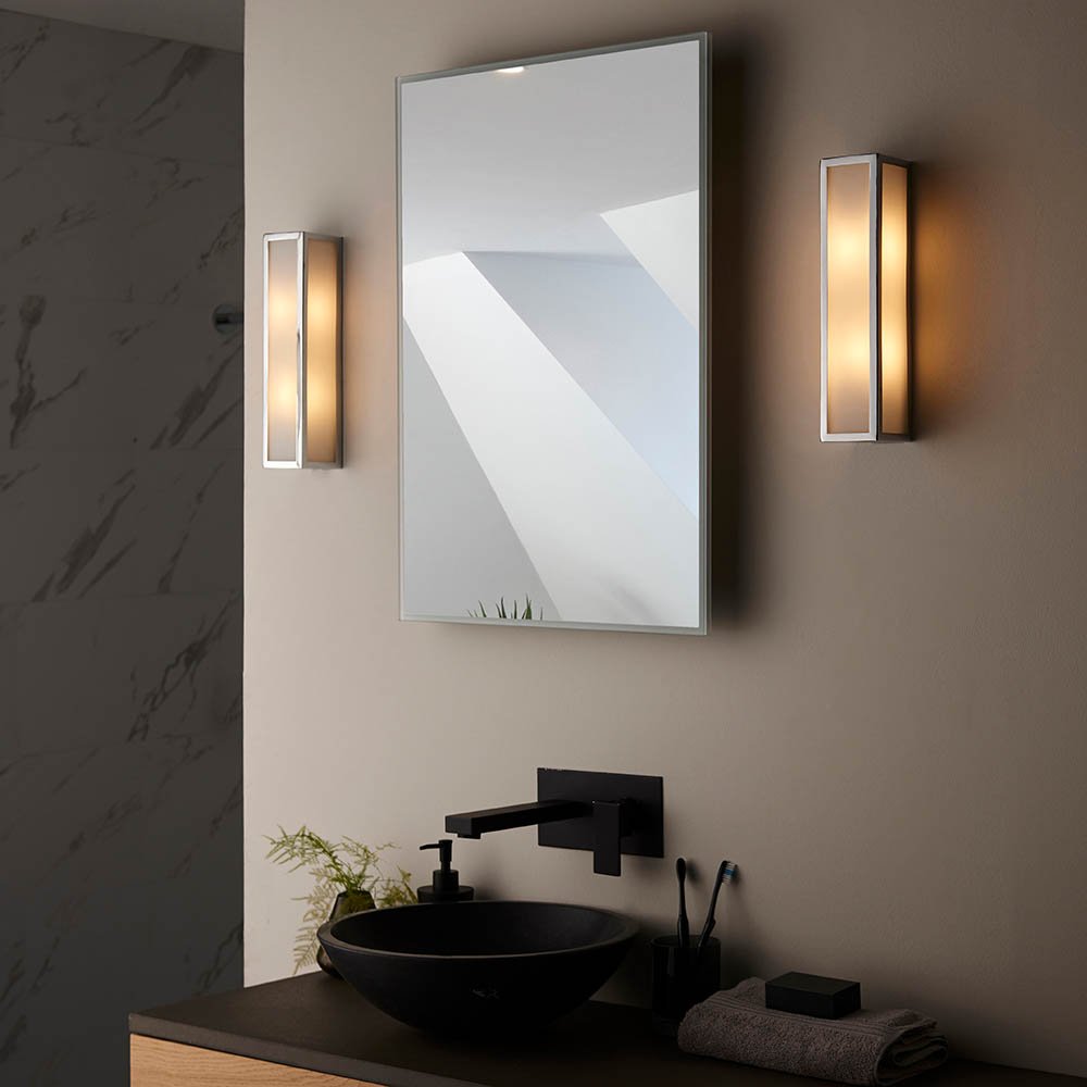Endon Newham Opal Wall Light IP44