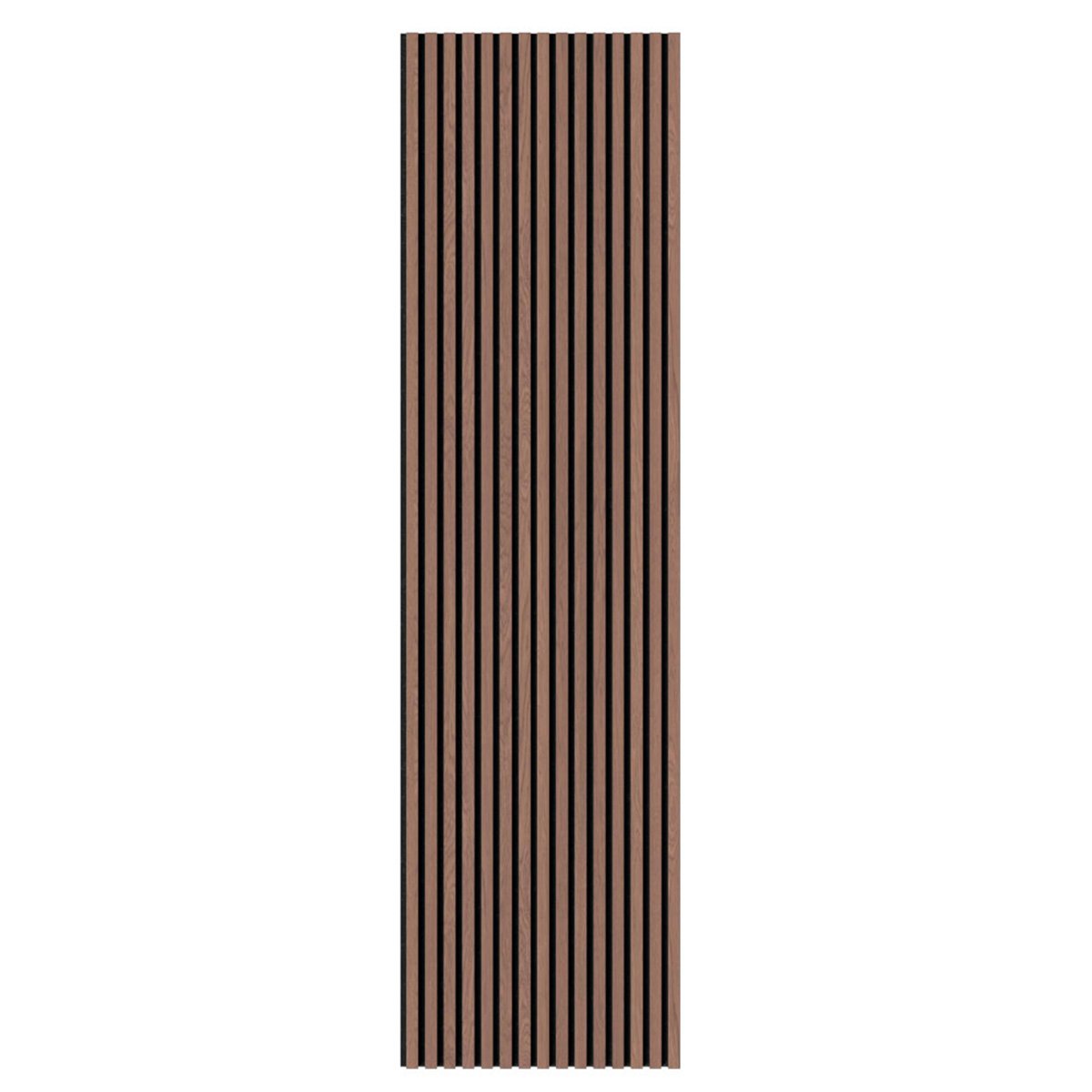 Fibrotech Acoustic Panel 2.44m x 605mm x 22mm - Walnut